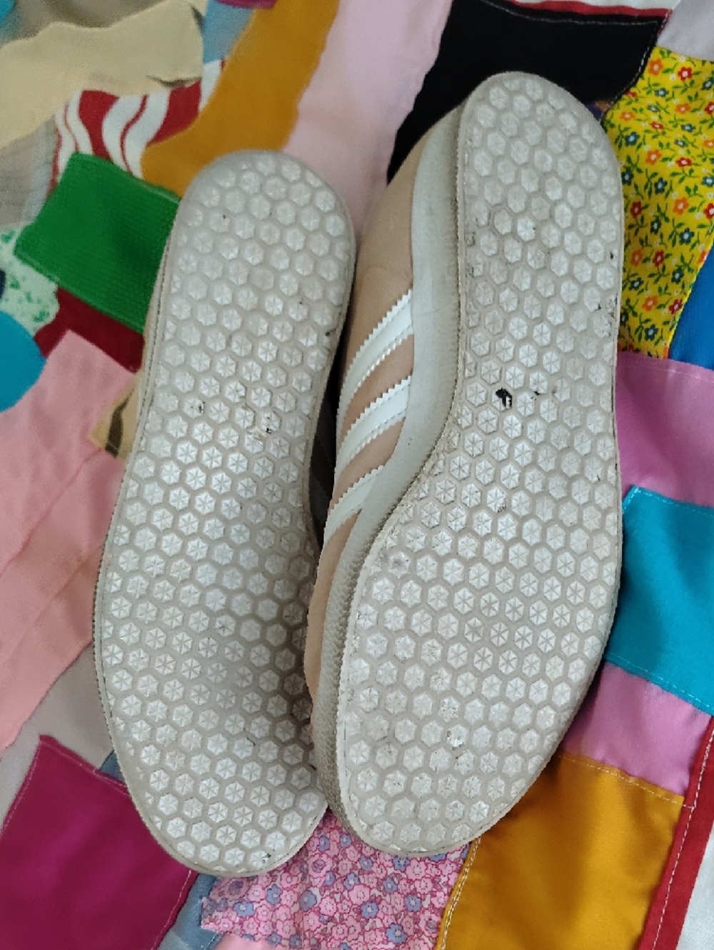 adidas Gazelle Suede Sneakers in Blush Pink & White - Picture 9 of 11